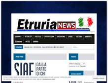 Tablet Screenshot of etrurianews.it
